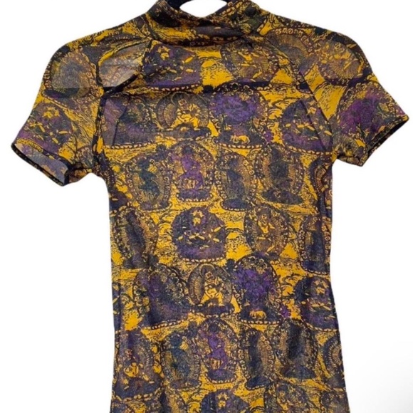 Vintage vivienne tam Buddha mesh top - Picture 1 of 4